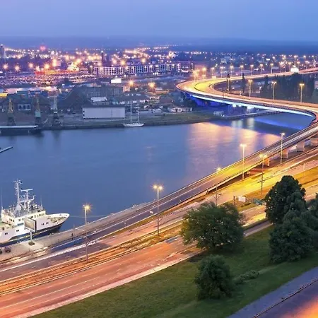 アパート Miodowy W Hanza Tower -sauna&pool *